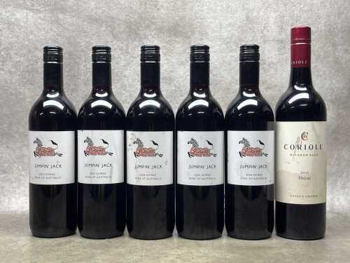 Mixed Shiraz, six bottles