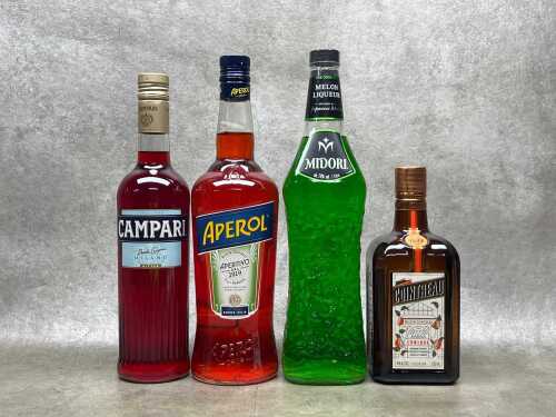 Mixed Liqueur, four bottles