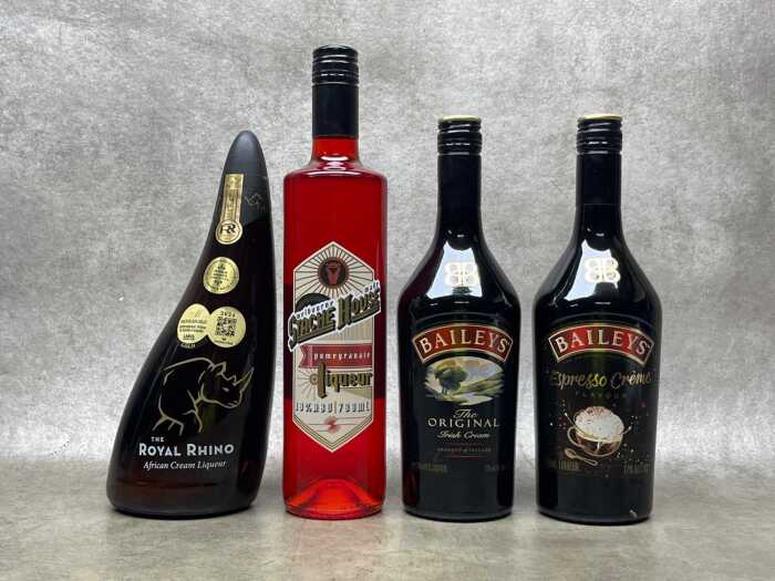 Mixed Liqueurs, four bottles