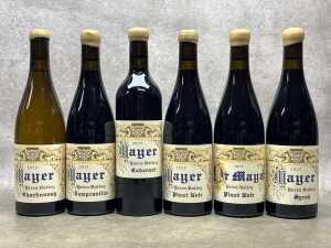 Mixed Mayer wine, six bottles