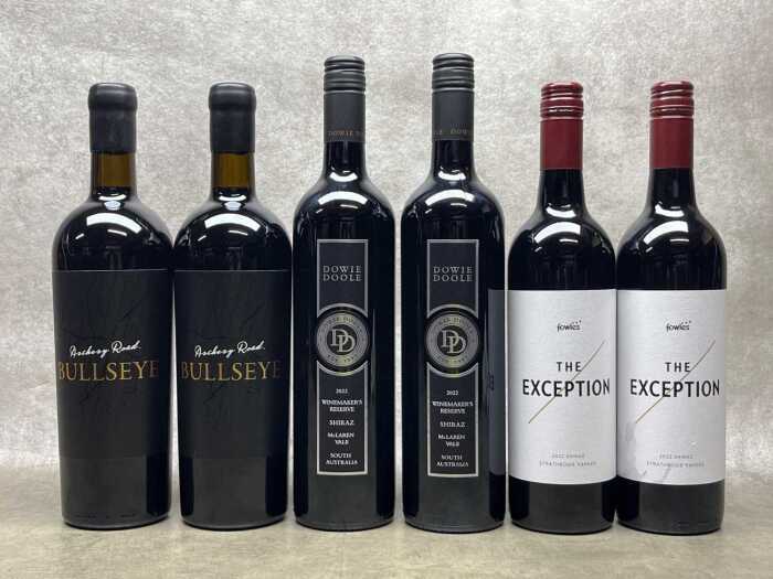 Mixed Shiraz, six bottles