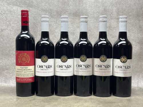Mixed Cabernet Sauvignon, six bottles