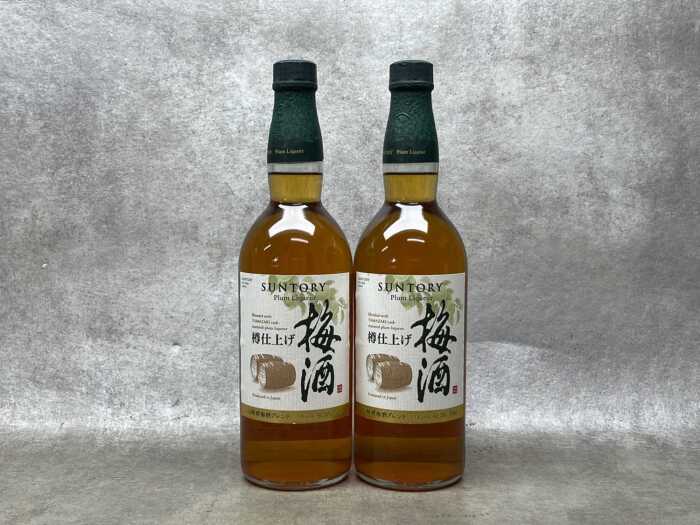 Suntory Plum Liqueur, two bottles