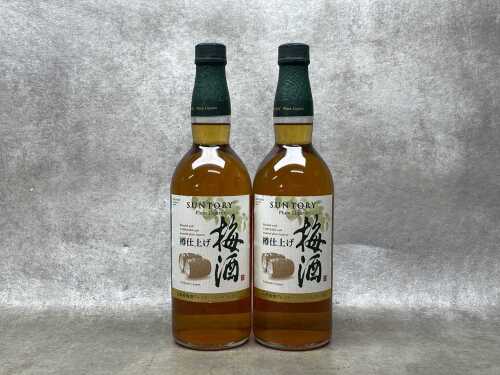Suntory Plum Liqueur, two bottles