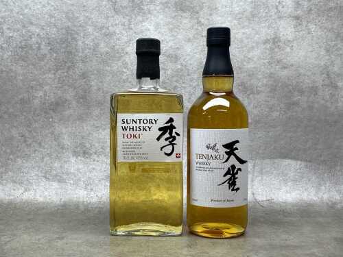 Japanese whisky, two bottles
