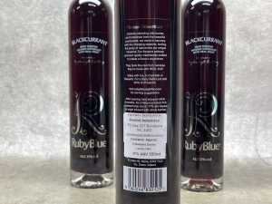 RubyBlue Blackcurrant, liqueur, 17%, three bottles - 3
