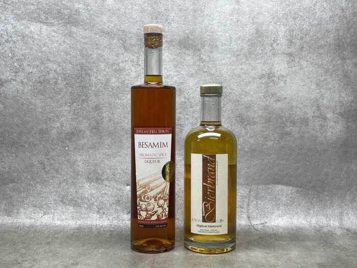 Liqueur, two bottles