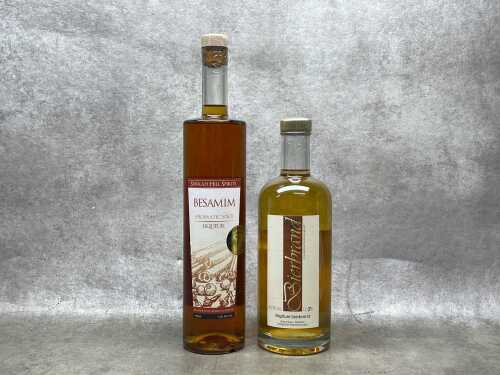 Liqueur, two bottles