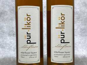 P&uuml;r Lik&ouml;r Elderflower, liqueur, two bottles - 2