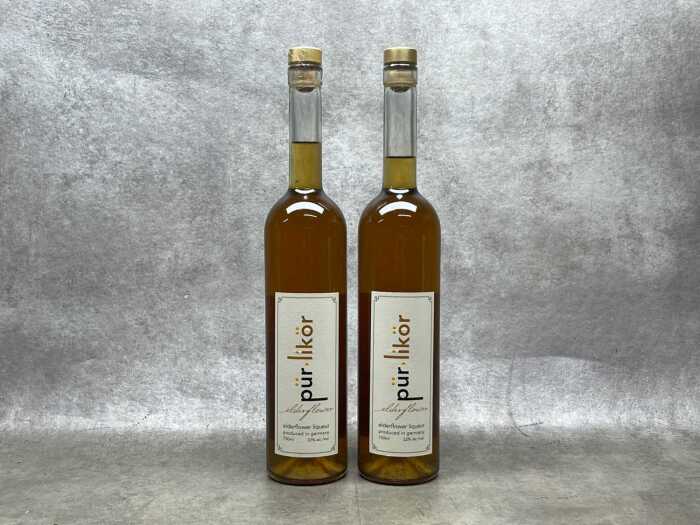 P&uuml;r Lik&ouml;r Elderflower, liqueur, two bottles