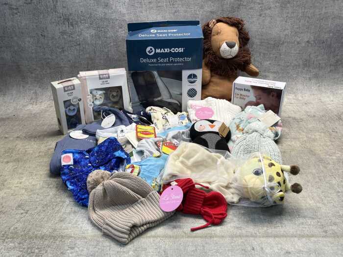 Group of baby boy clothing & accessories