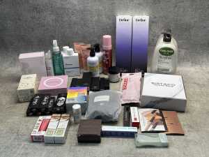 Group of beauty products
