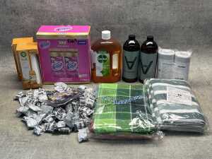 Group of cleaning products