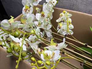 Artificial orchid plant in pot - 2