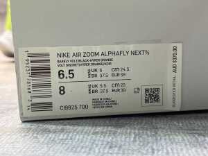 Nike Air Zoom Alphafly Next% size US 6.5 Women's - 5
