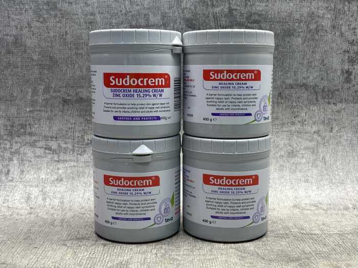 Four tubs of Sudocrem