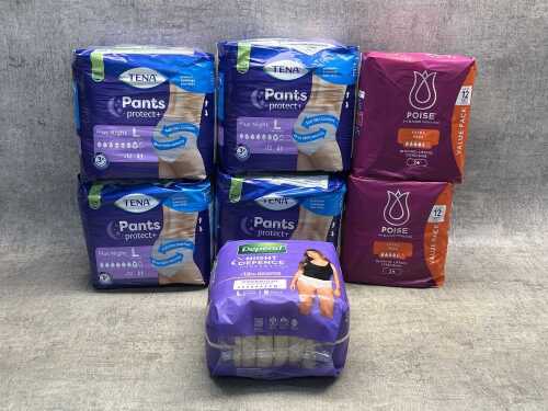 Group of adult disposable underwear