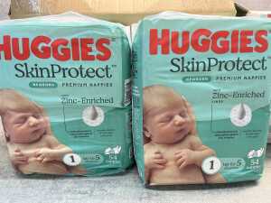 Group of Huggies nappies - 3