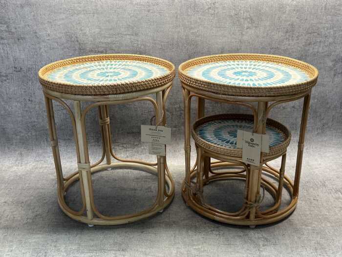 Set of 3 Whitsunday Boho side tables