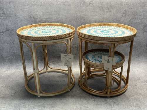 Set of 3 Whitsunday Boho side tables