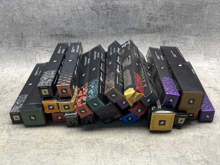 Group of Nescafe coffee capsules