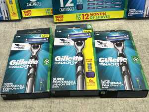 Group of Gillette Mach 3+ products - 4