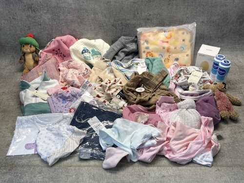 Group of baby girls clothing