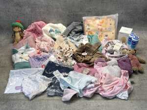Group of baby girls clothing