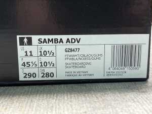 Adidas Samba ADV size US 11 Men's - 5