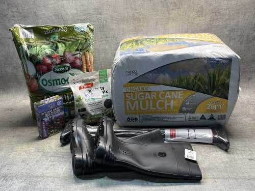 Group of gardening products