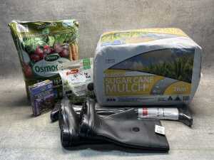 Group of gardening products