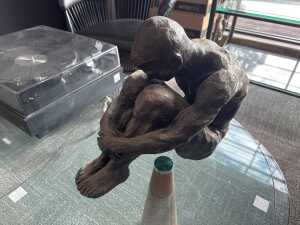 Resin male figure sculpture