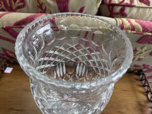 Cut crystal baluster-shaped vase - 2