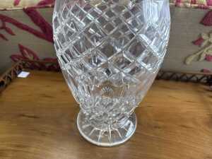Cut crystal baluster-shaped vase - 3