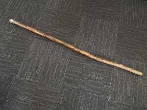 Jerome Lyons, carved timber rainstick with applied pewter lizard, 2004. - 3
