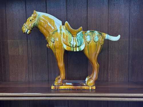Tang-style ceramic glazed horse