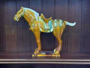 Tang-style ceramic glazed horse