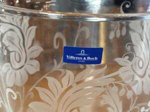 Pair of Villeroy & Boch hurricane glass vases - 3