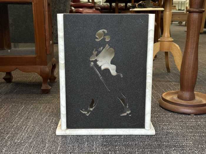 Johnny Walker light box in marble