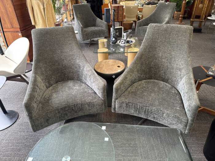 Pair of Arthur G Luna Swivel Chairs