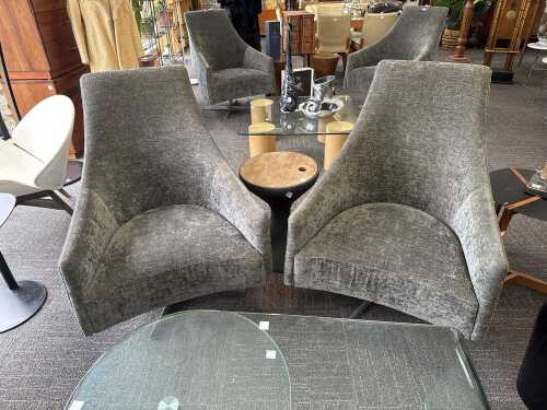 Pair of Arthur G Luna Swivel Chairs