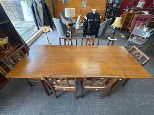 1970s Avalon teak extension seven-piece dining suite - 5