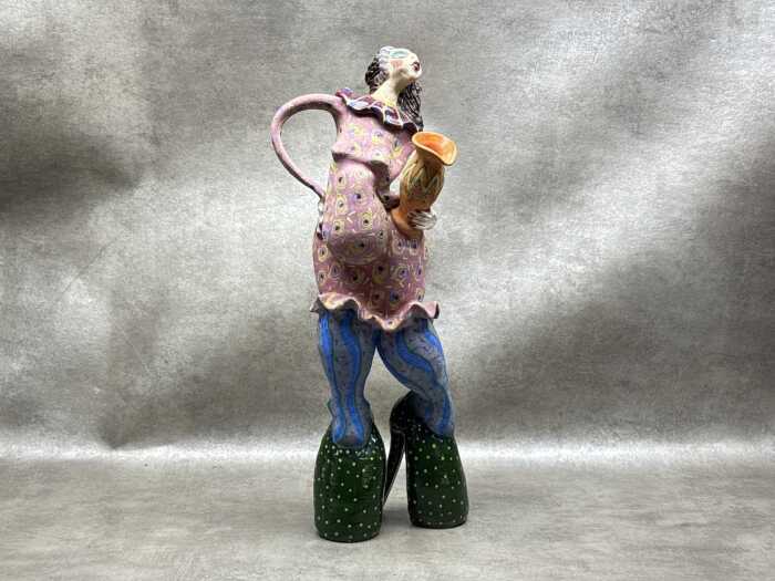 Robyn Lees 'Painted Lady' ceramic figural teapot