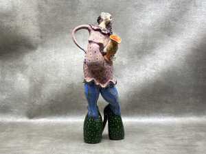 Robyn Lees 'Painted Lady' ceramic figural teapot