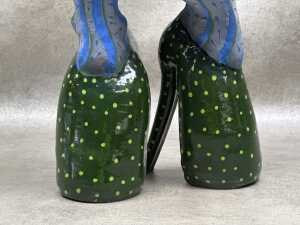 Robyn Lees 'Painted Lady' ceramic figural teapot - 4
