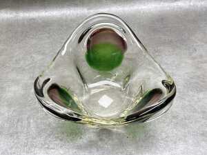 Art glass tri-form centrepiece bowl - 2