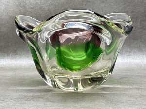 Art glass tri-form centrepiece bowl - 4