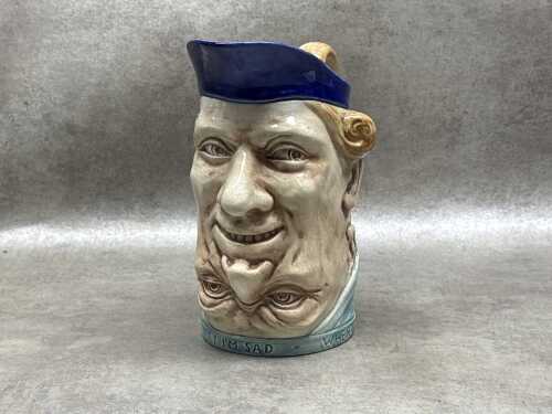 Vintage ceramic 'Double Face' Toby jug