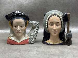 Two Royal Doulton character jugs