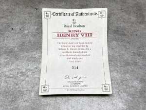Royal Doulton King Henry VIII 500th anniversary commemorative porcelain character jug - 4